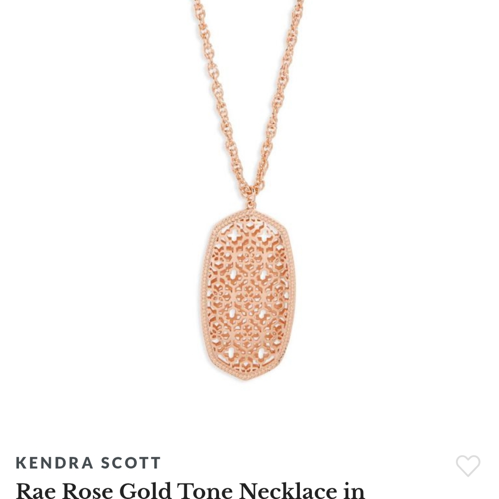 Kendra Scott Rose Gold Necklace